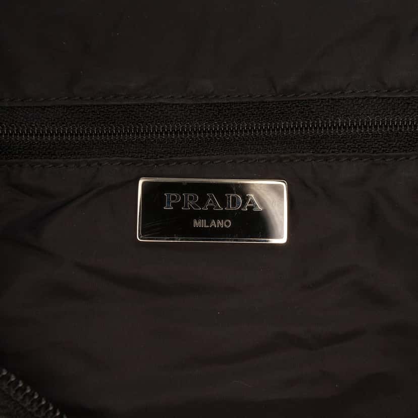 Prada Tessuto Stampato Satchel Black Very good condition - Box View