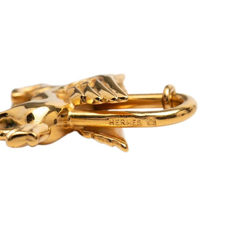 Hermès Gold Plated Pegasus Cadena Lock Charm Gold Metal Very good condition - Inside View