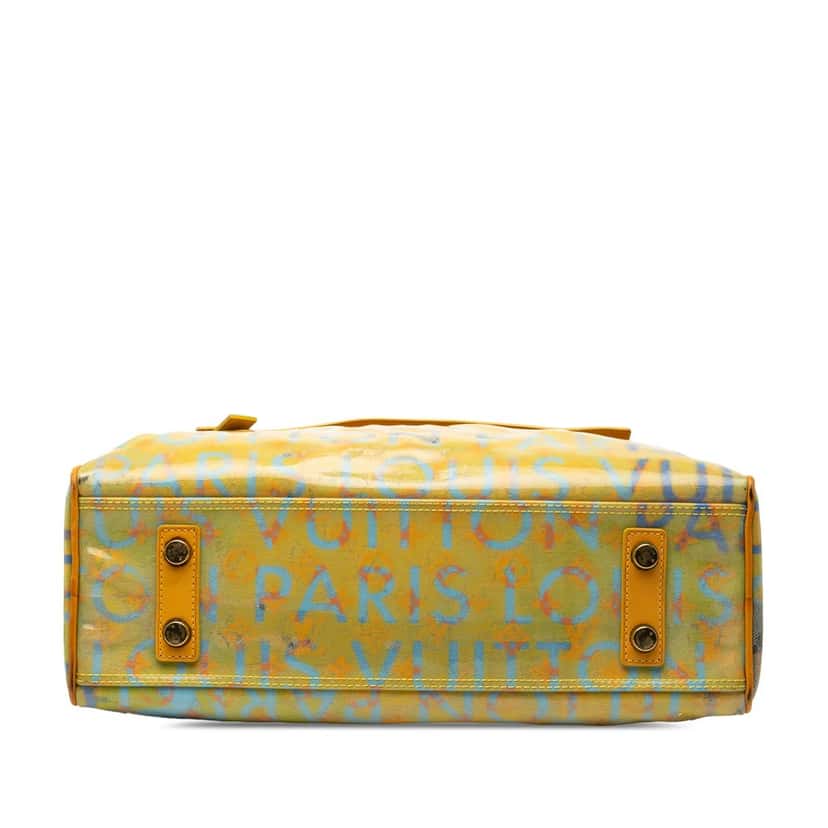 Louis Vuitton Monogram Pulp Line Weekender PM Yellow Plastic Very good condition - Inside View