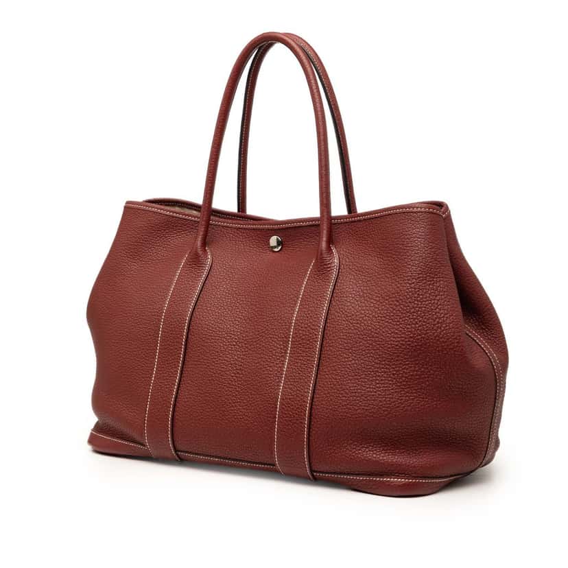 Hermès Negonda Garden Party 36 Red Leather Very good condition - Back View