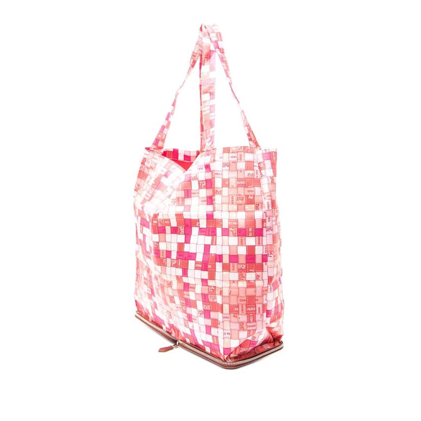Hermès Bolduc Au Carre Silk Marwari Le Sac Silky Pop Tote Pink Very good condition - Inside View