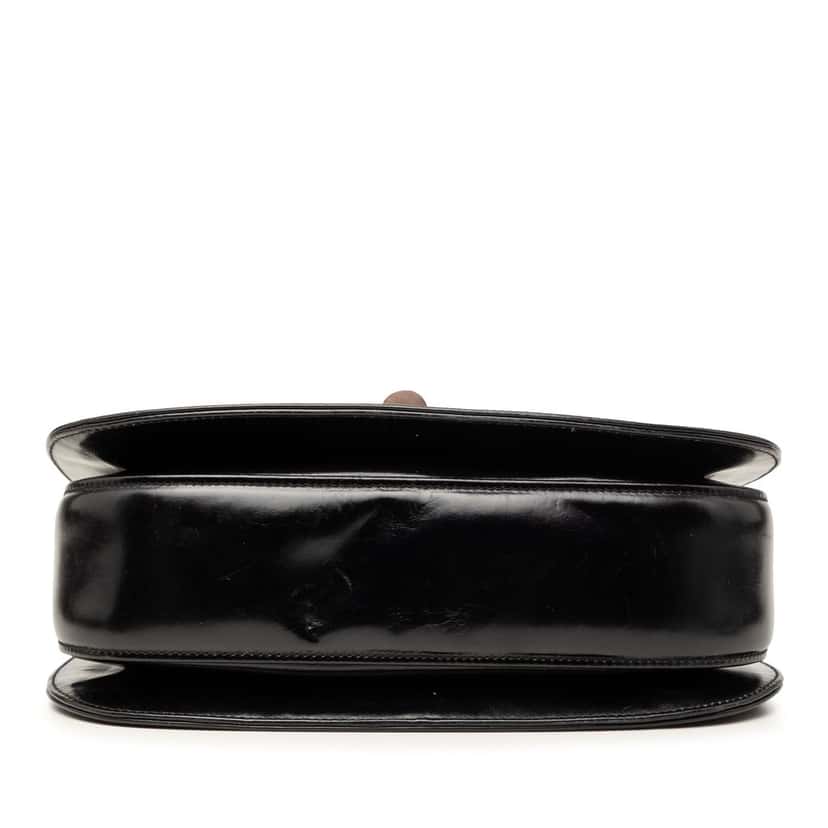 Gucci Calfskin Bamboo Night Black Leather Very good condition - Inside View