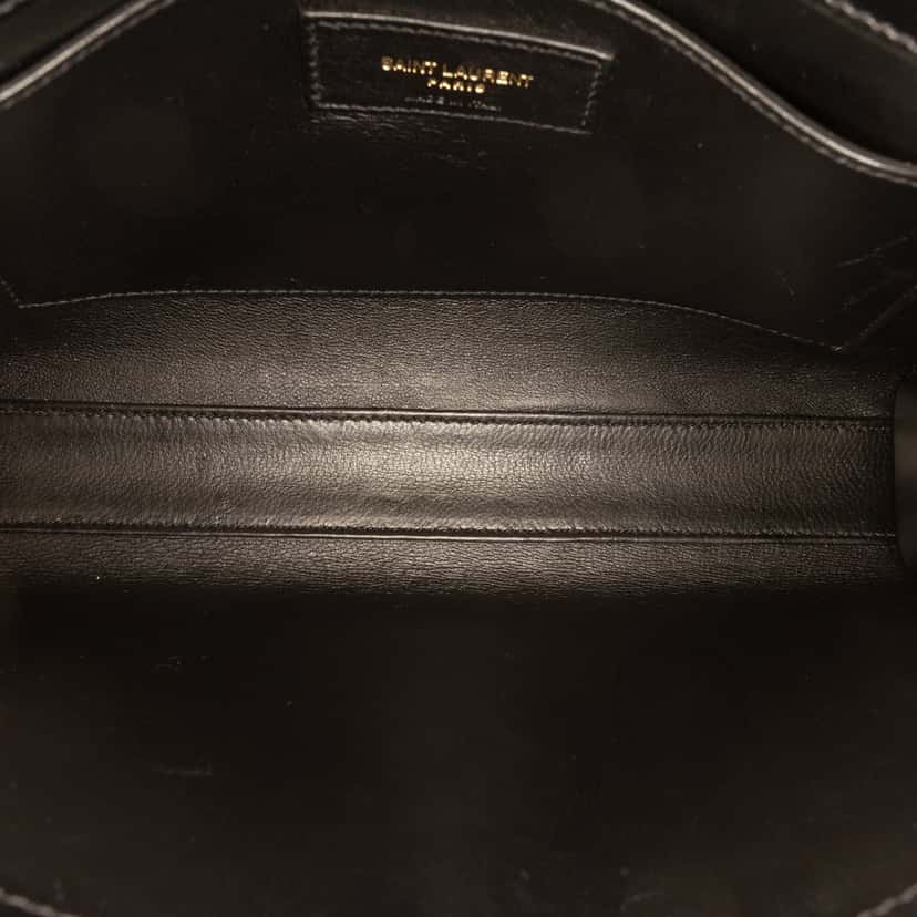 Saint Laurent Small Leather Manhattan Shoulder Bag Black Leather Very good condition - Model View