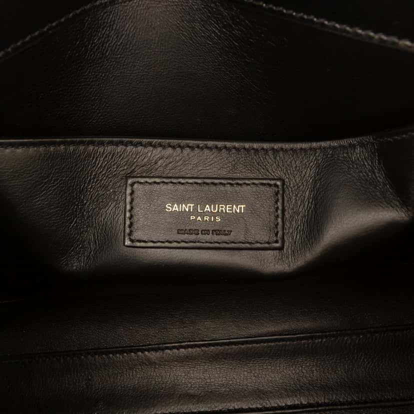 Saint Laurent Small Leather Manhattan Shoulder Bag Black Leather Very good condition - Box View