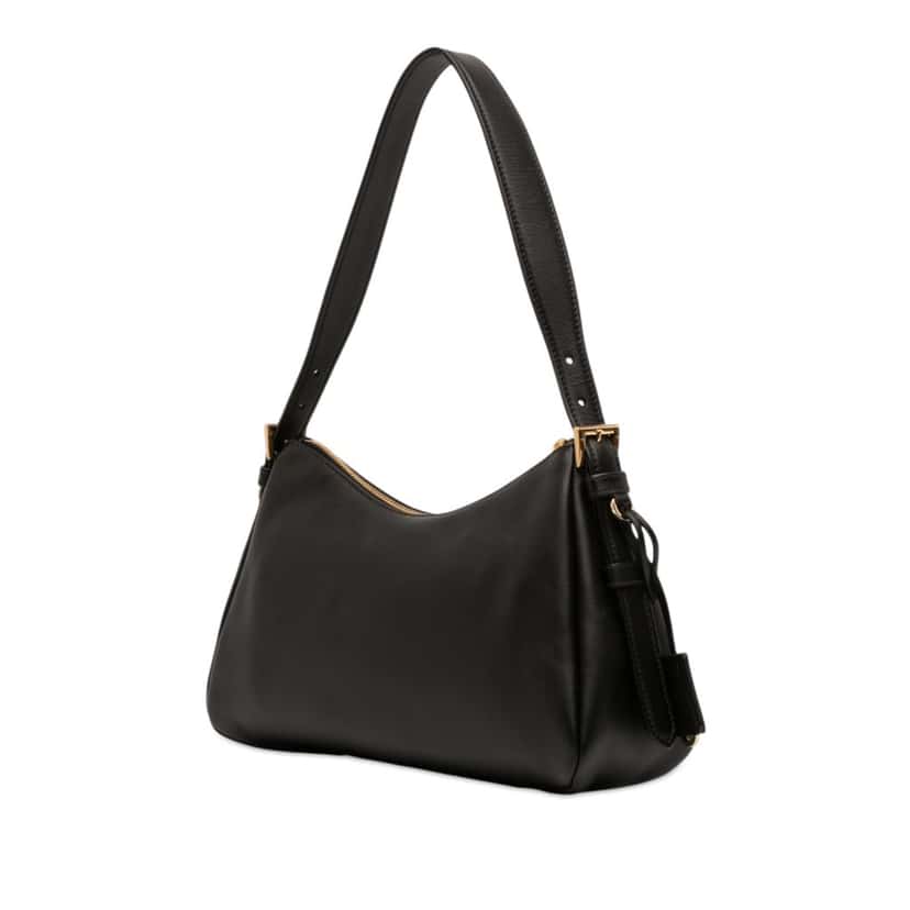 Prada Medium Leather Aimee Shoulder Bag Black Leather Very good condition - Back View