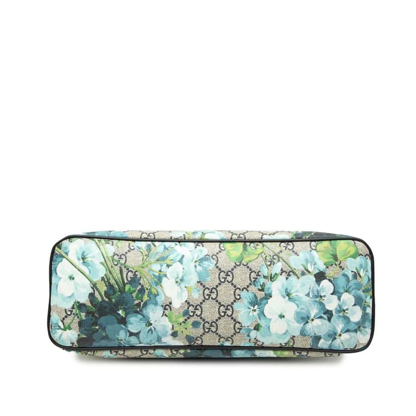 Gucci GG Supreme Blooms Zippered Tote Beige Very good condition - Inside View