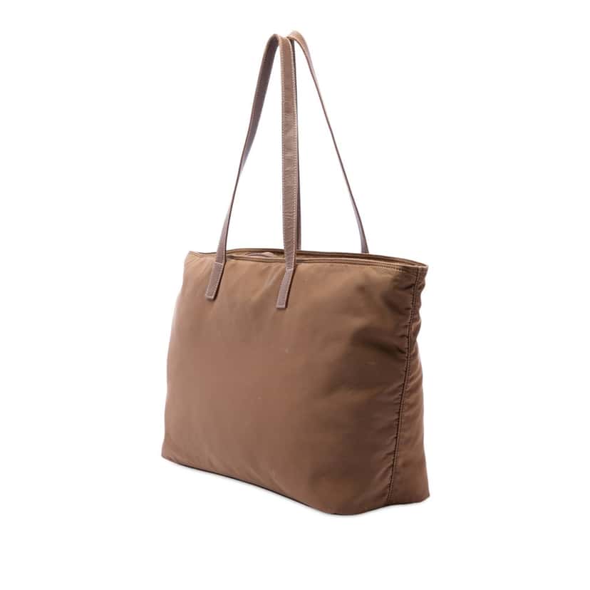 Prada Tessuto Pocket Tote Brown Very good condition - Back View