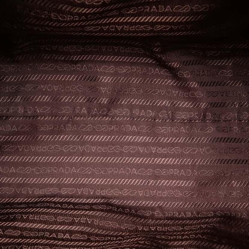 Prada Tessuto Pocket Tote Brown Very good condition - Model View