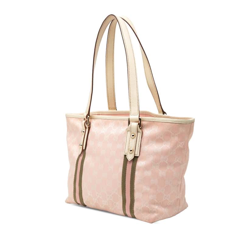Gucci GG Canvas Jolicoeur Tote Pink Very good condition - Back View