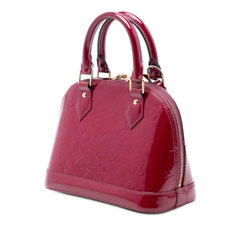 Louis Vuitton Monogram Vernis Alma BB Pink Leather Very good condition - Back View