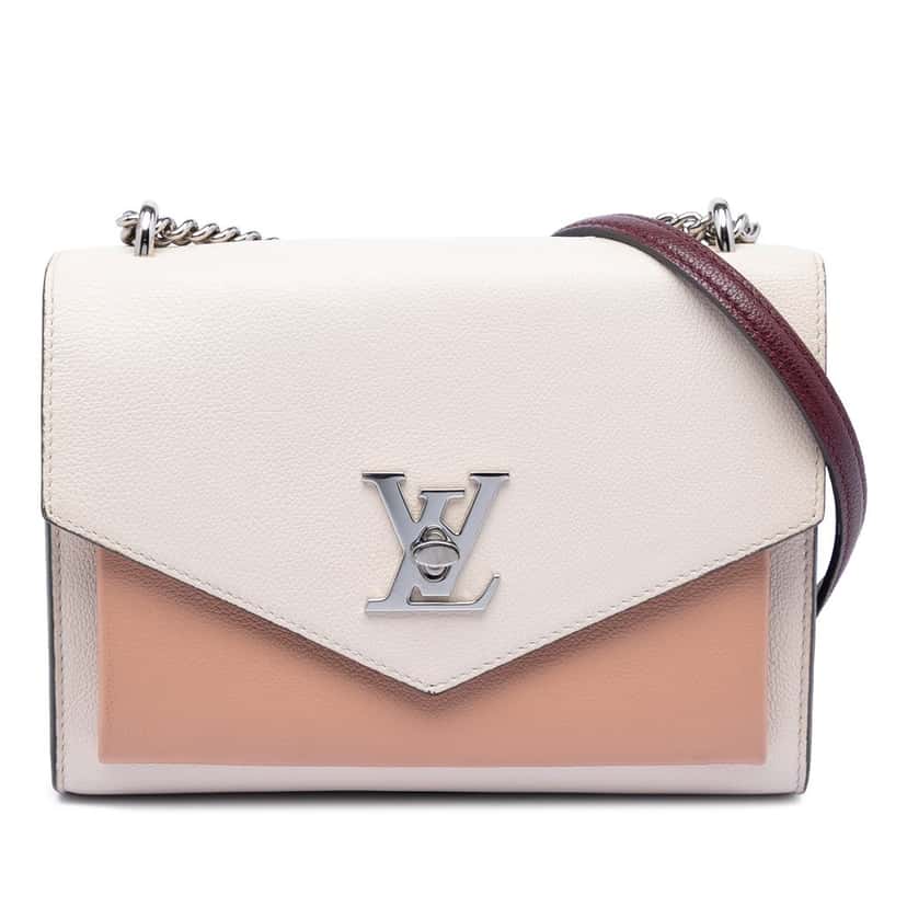 Louis Vuitton Bicolor Leather MyLockMe Chain BB White Leather Very good condition - Front View