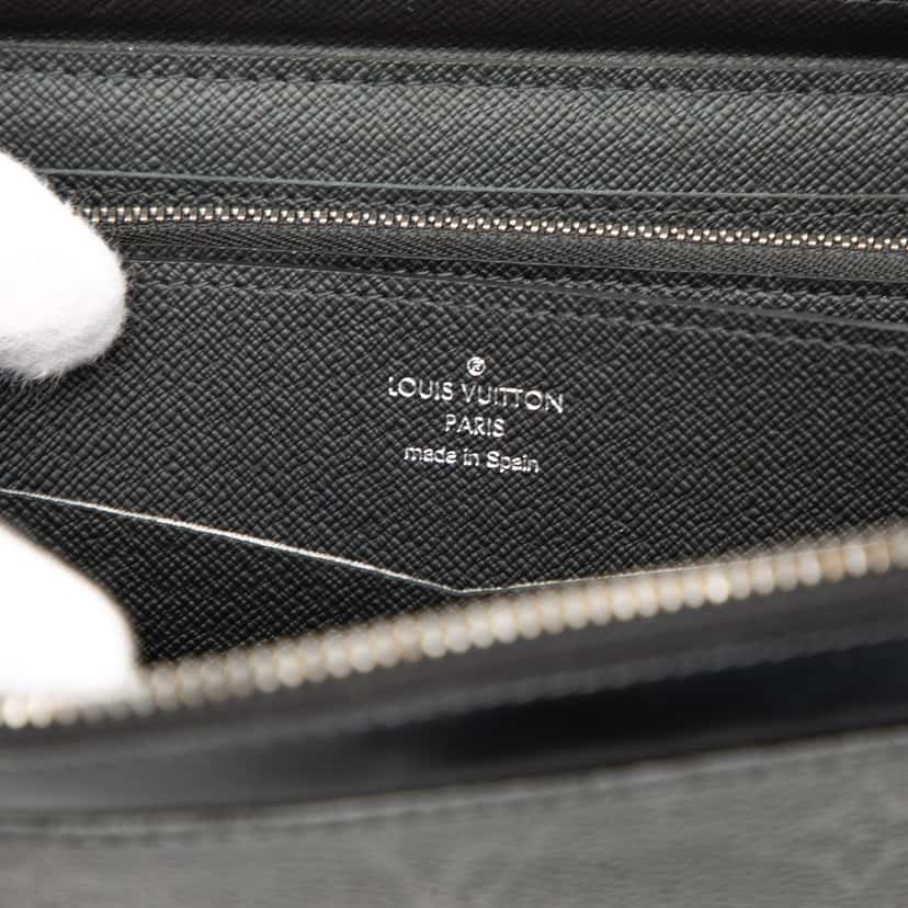 Louis Vuitton Monogram Eclipse Zippy XL Wallet Black Very good condition - Box View