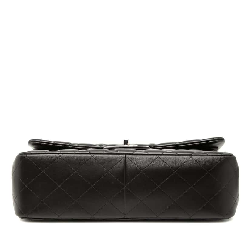 Chanel Jumbo Classic Lambskin Double Flap Black Leather Very good condition - Inside View