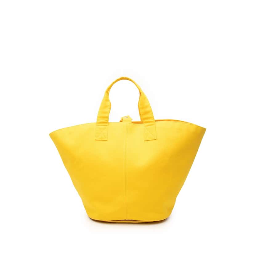 Hermès Toile Panier De Plage PM Yellow Very good condition - Front View