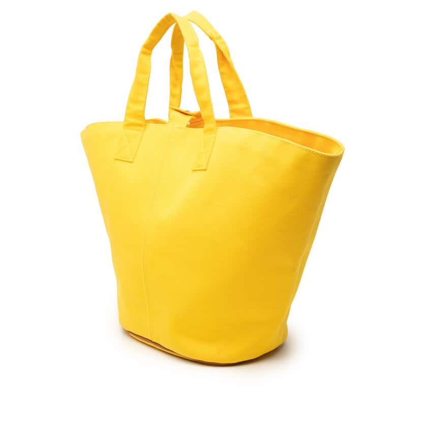 Hermès Toile Panier De Plage PM Yellow Very good condition - Back View