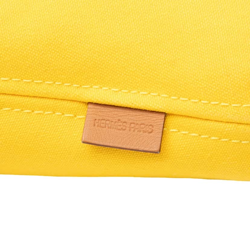 Hermès Toile Panier De Plage PM Yellow Very good condition - Box View