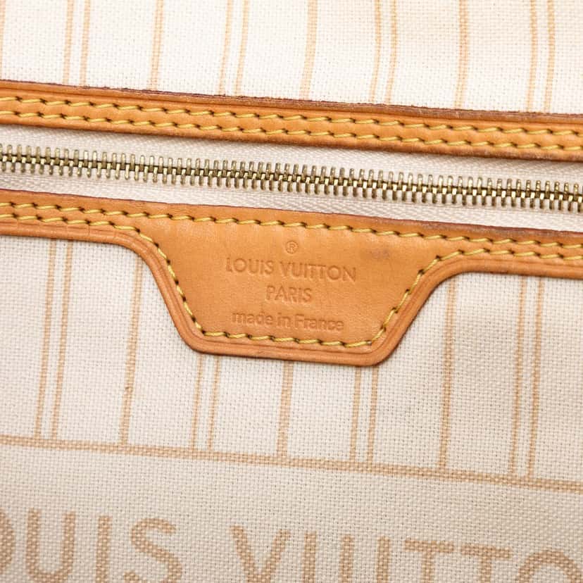 Louis Vuitton Damier Azur Neverfull GM White Very good condition - Box View