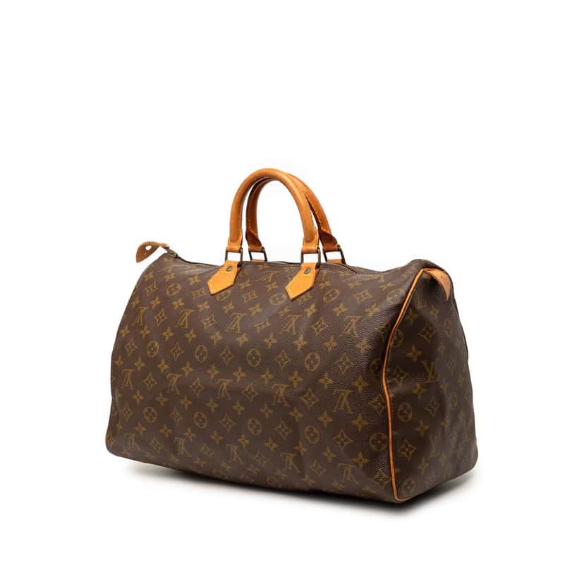 Louis Vuitton Monogram Speedy 40 Brown Good condition - Back View