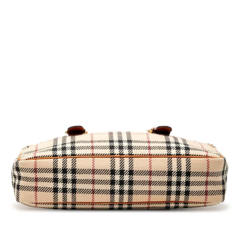 Burberry House Check Wool Shoulder Bag Beige Very good condition - Inside View