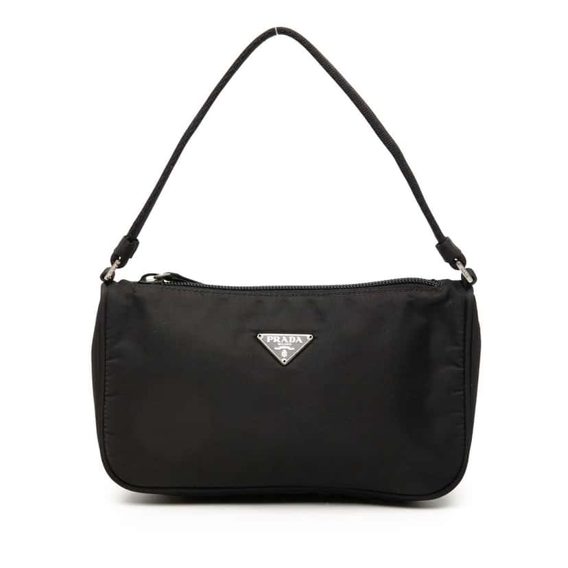 Prada Tessuto Shoulder Bag Black Very good condition - Front View