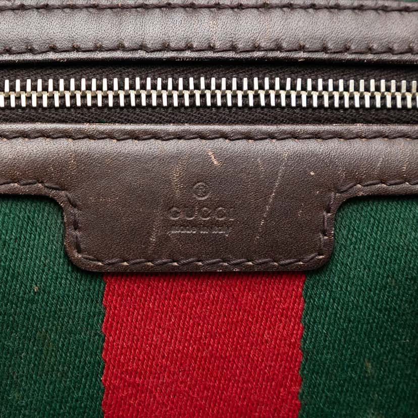 Gucci Medium GG Canvas Web Joy Boston Bag Beige Very good condition - Box View