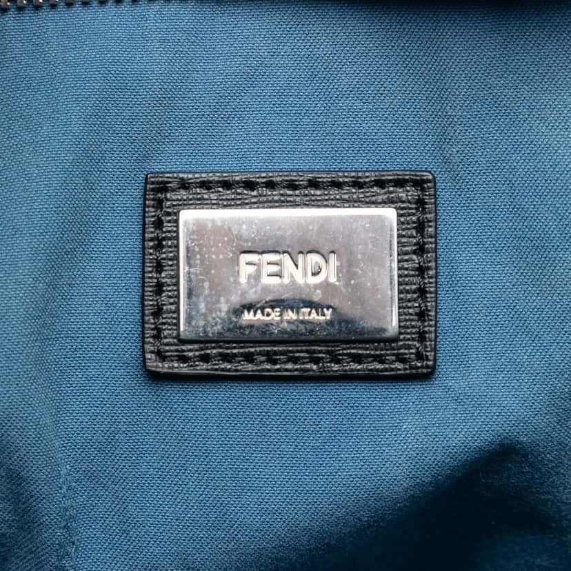 Fendi Leather Monster Roll Tote Black Leather Very good condition - Box View