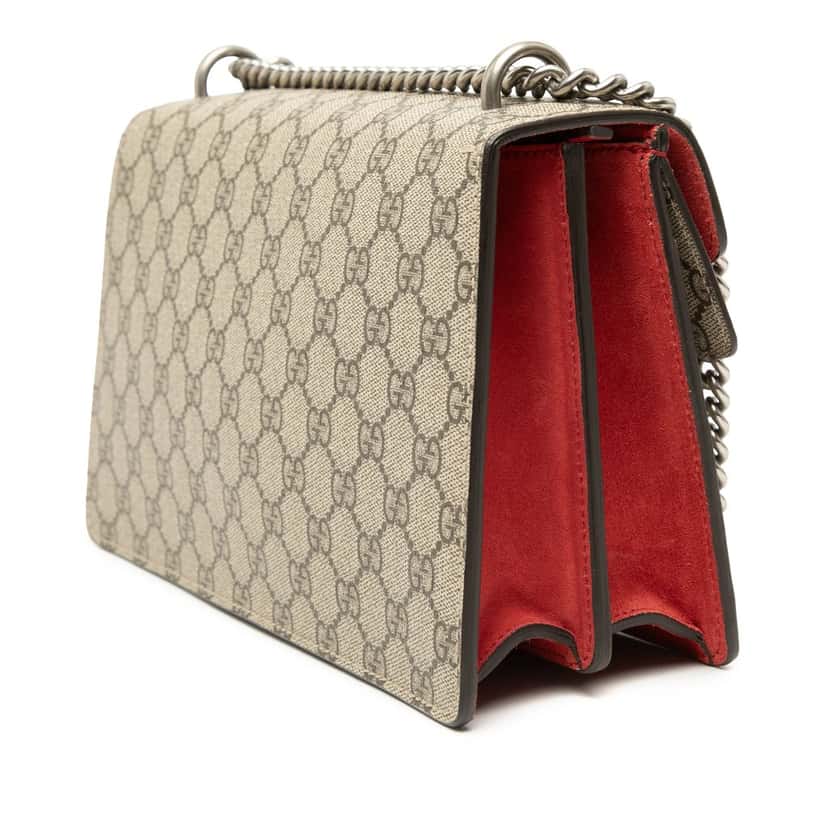 Gucci Medium GG Supreme Dionysus Shoulder Bag Beige Very good condition - Back View
