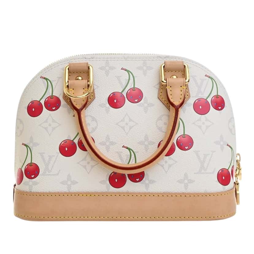 Louis Vuitton Takashi Murakami Monogram Cherry Alma BB White Very good condition - Model View
