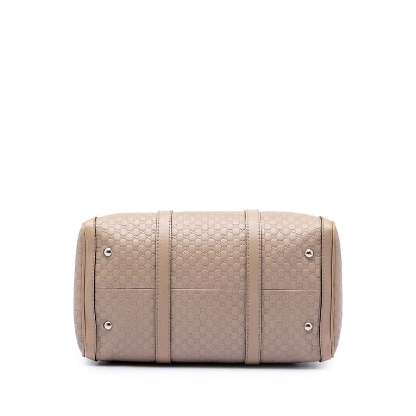 Gucci Medium Microguccissima Joy Boston Bag Beige Leather Very good condition - Inside View