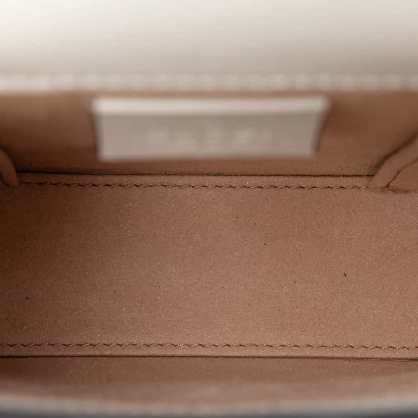 Gucci Mini GG Supreme Horsebit 1955 Crossbody Beige Very good condition - Model View