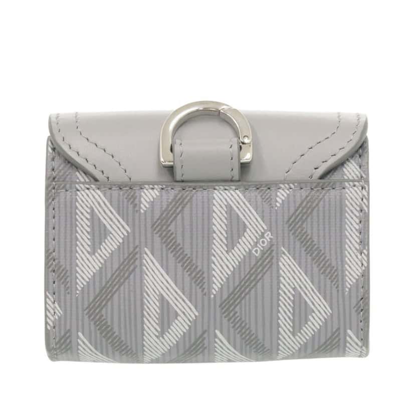 Dior Coated Canvas CD Diamond Saddle Card Holder Other Very good condition - Back View