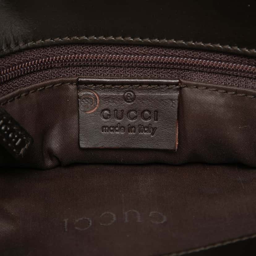 Gucci Jacquard Square G Tote Brown Very good condition - Box View