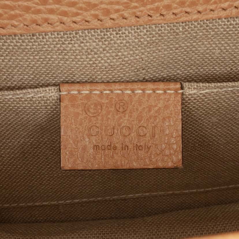 Gucci Small Dollar Calfskin Interlocking G Crossbody Beige Leather Very good condition - Box View