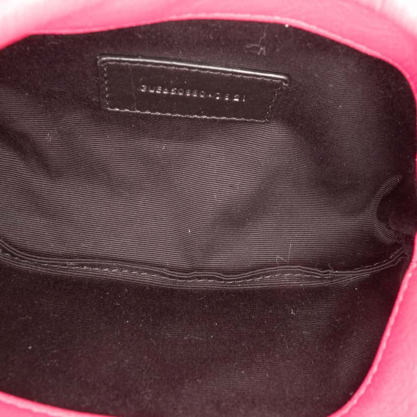 Saint Laurent Toy Matelasse Boucle Tweed Monogram LouLou Puffer Crossbody Pink Very good condition - Model View