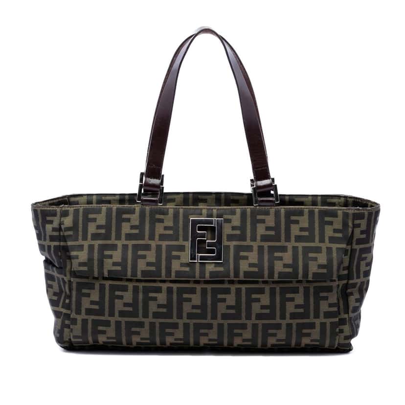 Fendi Zucca Canvas Tote Brown Very good condition - Front View