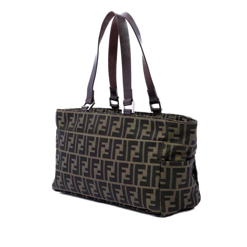 Fendi Zucca Canvas Tote Brown Very good condition - Back View