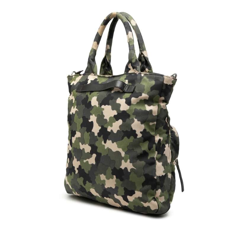 Prada Tessuto Camouflage Satchel Green Very good condition - Back View