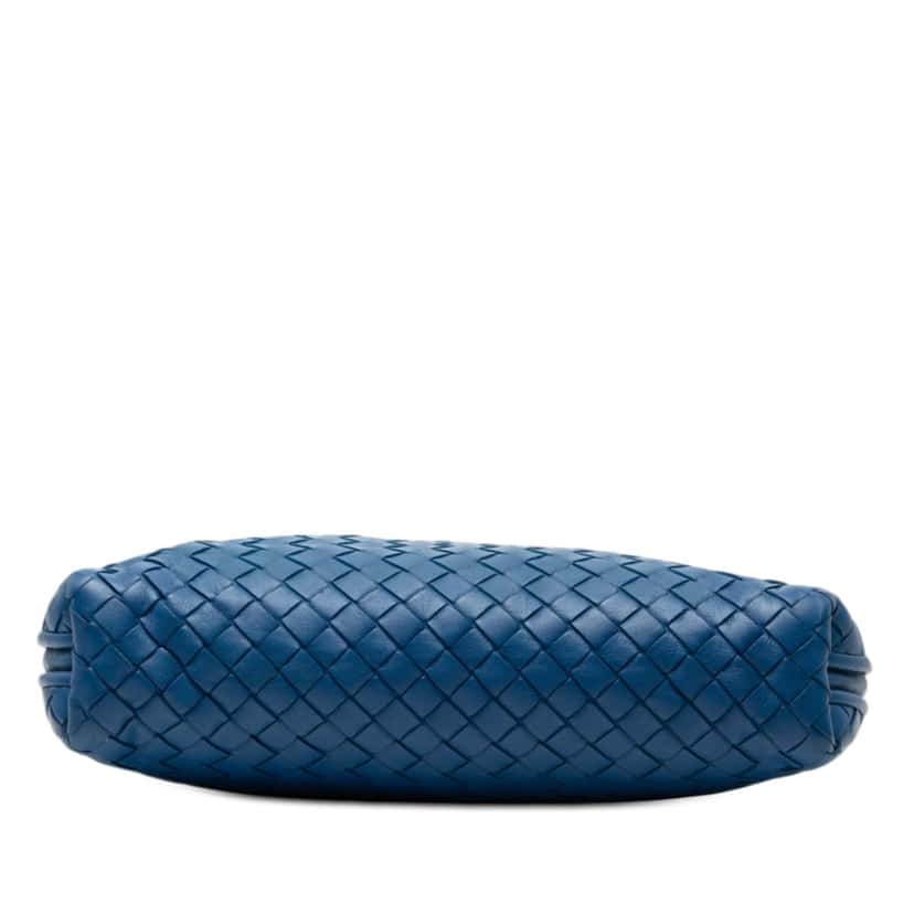 Bottega Veneta Nappa Intrecciato Nodini Crossbody Blue Leather Very good condition - Inside View