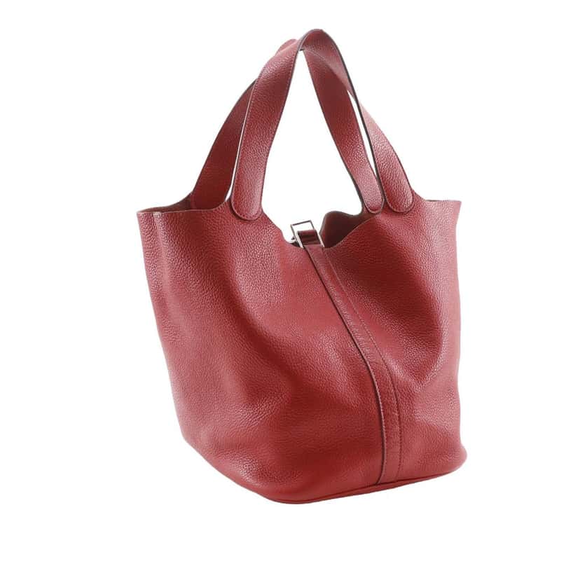 Hermès Clemence Picotin Lock 26 Red Leather Very good condition - Inside View