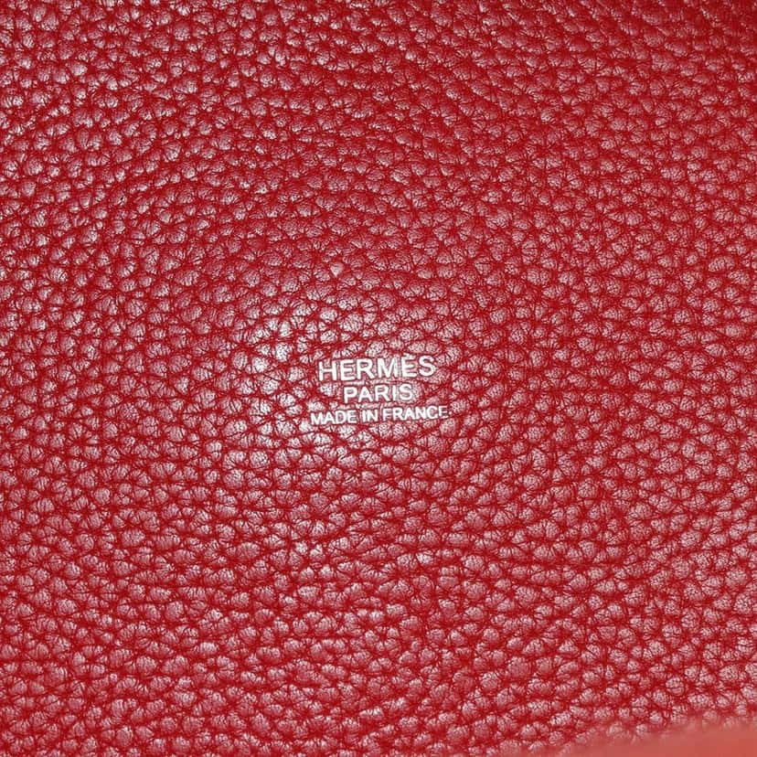 Hermès Clemence Picotin Lock 26 Red Leather Very good condition - Box View