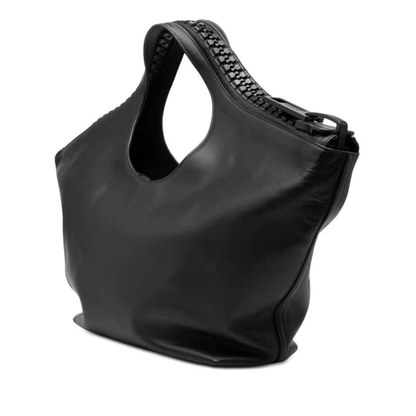 Balenciaga Small Leather Megazip Satchel Black Leather Very good condition - Back View