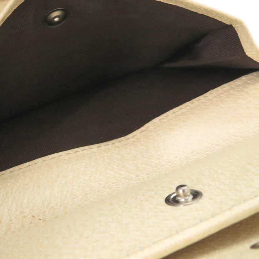 Prada Cinghiale Trifold Small Wallet Beige Leather Very good condition - Inside View