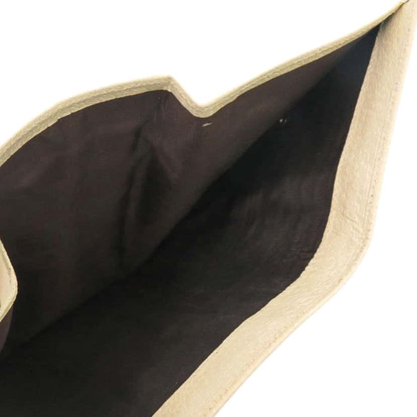 Prada Cinghiale Trifold Small Wallet Beige Leather Very good condition - Model View