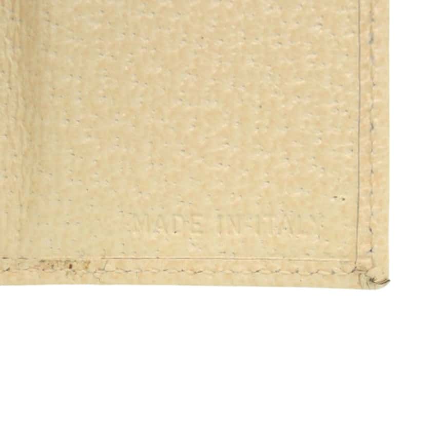 Prada Cinghiale Trifold Small Wallet Beige Leather Very good condition - Box View