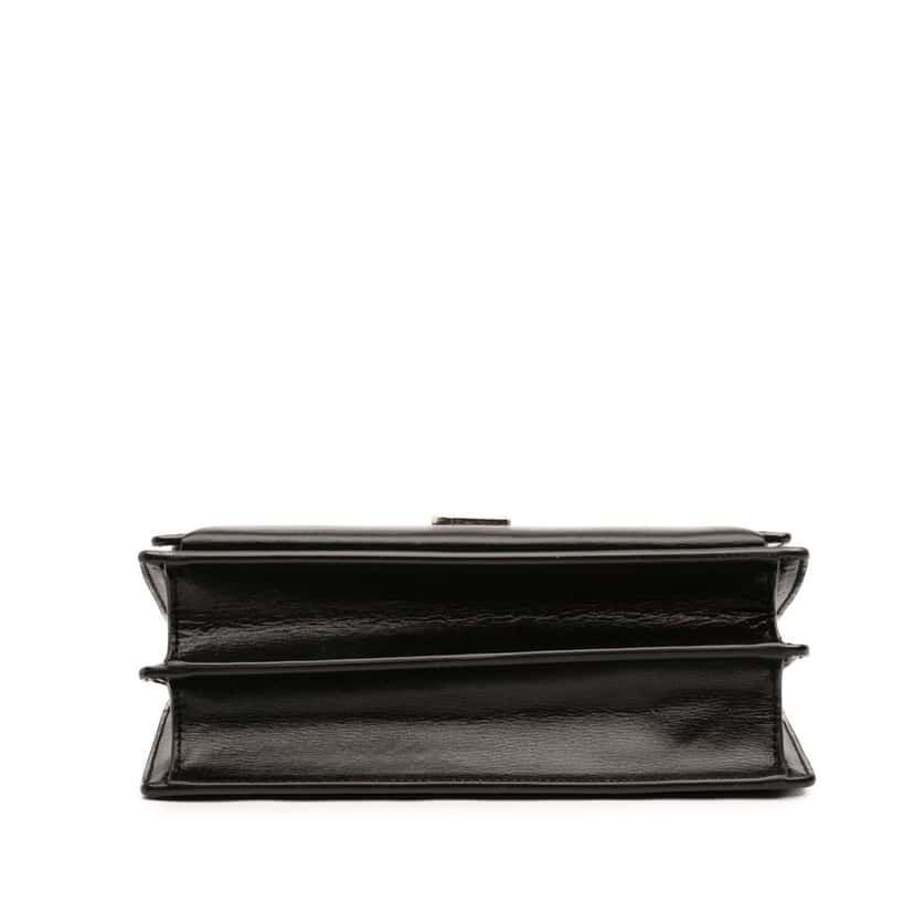 Saint Laurent Medium Calfskin Monogram Sunset Crossbody Black Leather Very good condition - Inside View