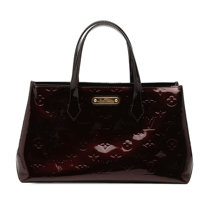 Louis Vuitton Monogram Vernis Wilshire PM Purple Leather Very good condition - Front View