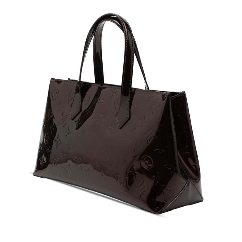 Louis Vuitton Monogram Vernis Wilshire PM Purple Leather Very good condition - Back View