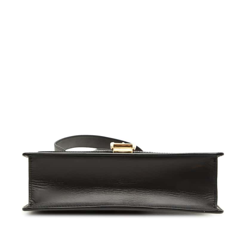 Gucci Small Leather Sylvie Web Satchel Black Leather Very good condition - Inside View