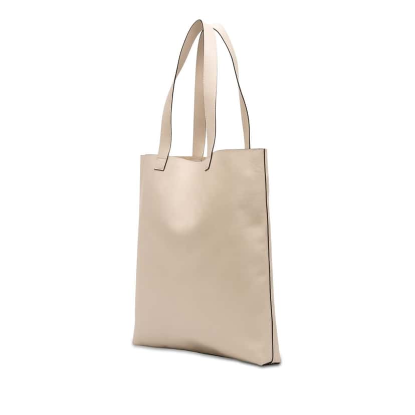 Gucci Leather Logo Tote Brown Leather Very good condition - Back View
