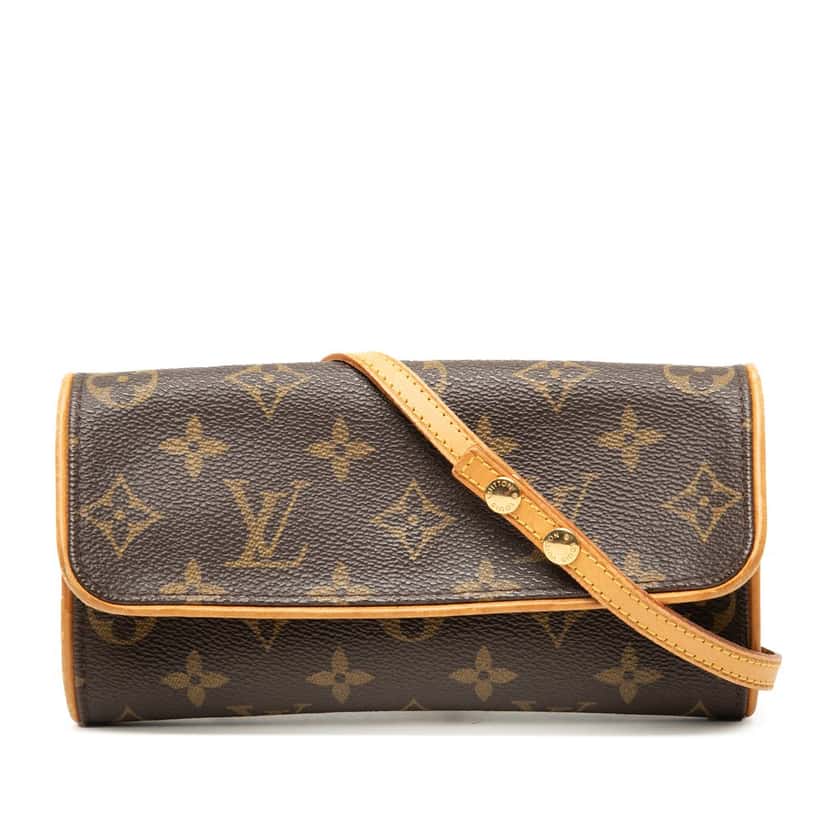 Louis Vuitton Monogram Pochette Twin PM Brown Good condition - Front View